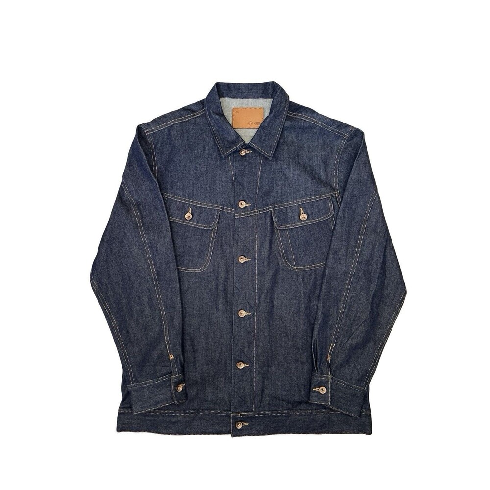 Taylor Stitch Long Haul Jacket Men’s Size 46 Denim Selvedge Trucker Organic
